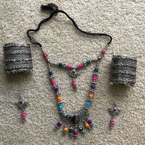 Traditional boho navratri jewelry